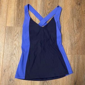 Lululemon Cross Back Blue Athletic Tank 4